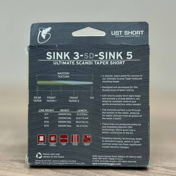 Рыболовная леска Scientific Anglers UST Short St-10/11-S3/S5 Sink 3-CD-Sink 5 125437 в Омске