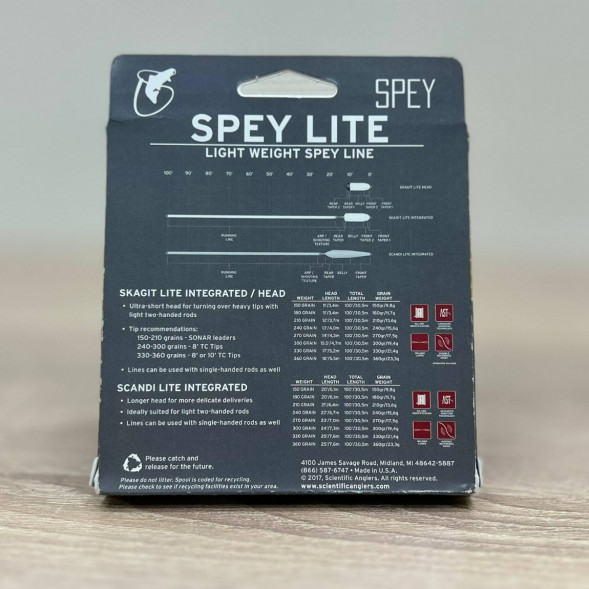 Рыболовная леска Scientific Anglers Spey Lite St-150-F Scandi 128483 в Омске