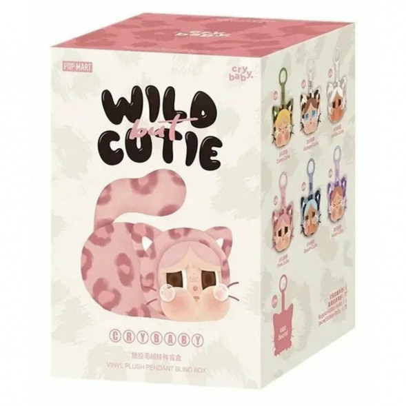 Коллекционная фигурка POP MART CRYBABY Wild But Cutie Series - Vinyl Plush Pendant Blind Box в Омске