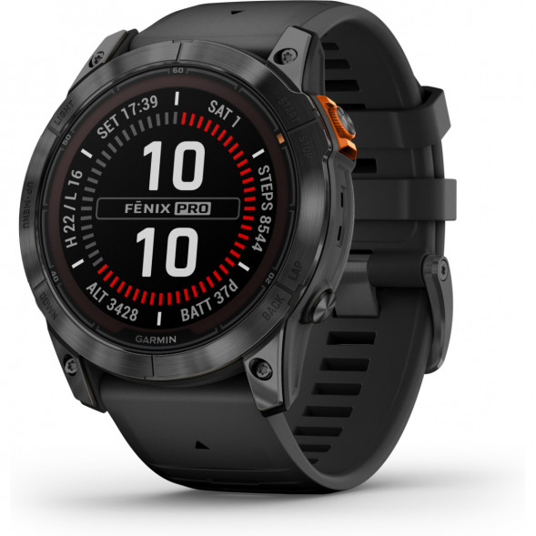Умные часы Garmin Fenix 7X Solar серый с черным ремешком 010-02541-01 в Омске