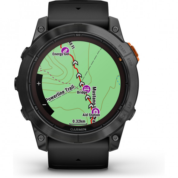 Умные часы Garmin Fenix 7X Solar серый с черным ремешком 010-02541-01 в Омске