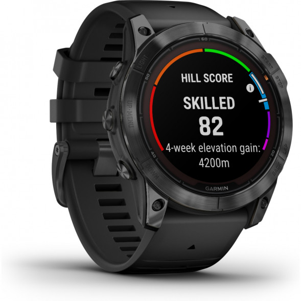 Умные часы Garmin Fenix 7X Solar серый с черным ремешком 010-02541-01 в Омске