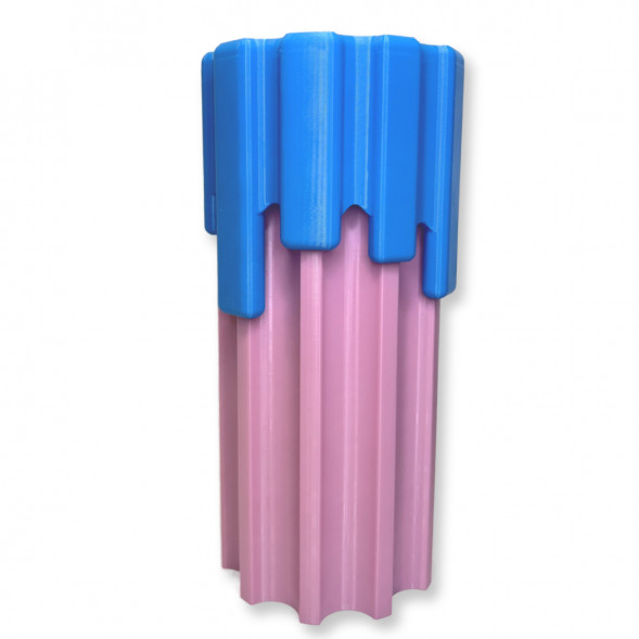 Ваза HatRom Drip, розовый - синий в Омске