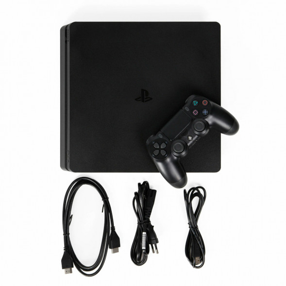 Игровая приставка Sony PlayStation 4 Slim 1TB black в Омске