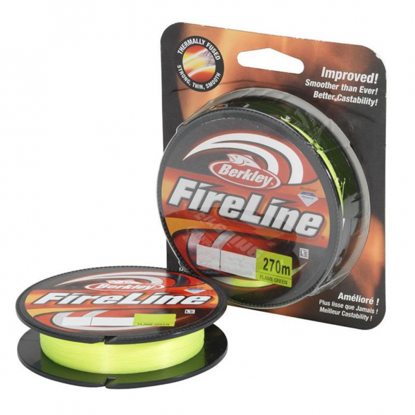 Леска Berkley FireLine 0,15mm 7,9kg 270m, Flame Green (зелёный неон) в Омске
