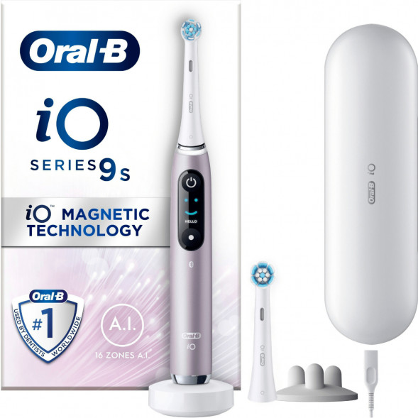 Электрическая зубная щетка Oral-B iO Series 9s (387194), Розовый кварц в Омске