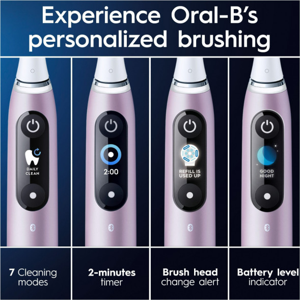 Электрическая зубная щетка Oral-B iO Series 9s (387194), Розовый кварц в Омске