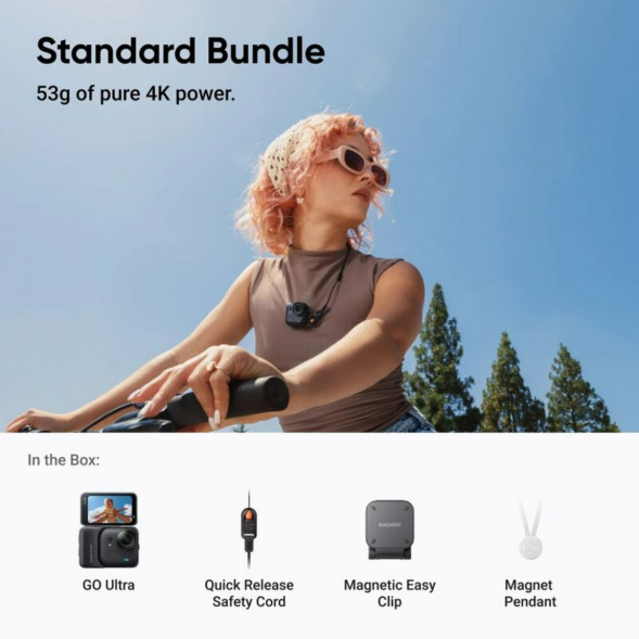 Экшн-камера Insta360 GO Ultra Standard Bundle, Black в Омске