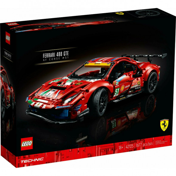 Конструктор LEGO Technic 42125 Ferrari 488 GTE &amp;quot;AF Corse #51&amp;quot; в Омске