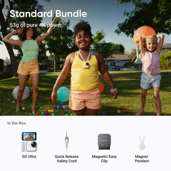 Экшн-камера Insta360 GO Ultra Standard Bundle, White в Омске
