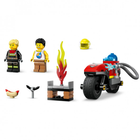 Конструктор LEGO City 60410 Пожарно-спасательный мотоцикл в Омске