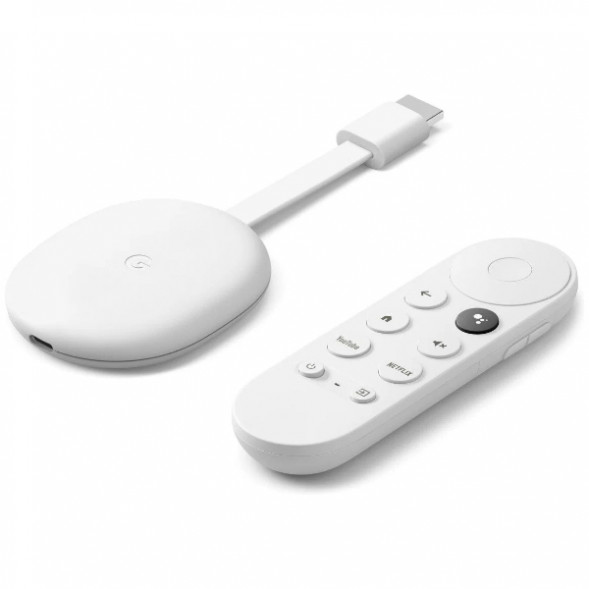 ТВ-приставка Google Chromecast c Google TV, snow в Омске