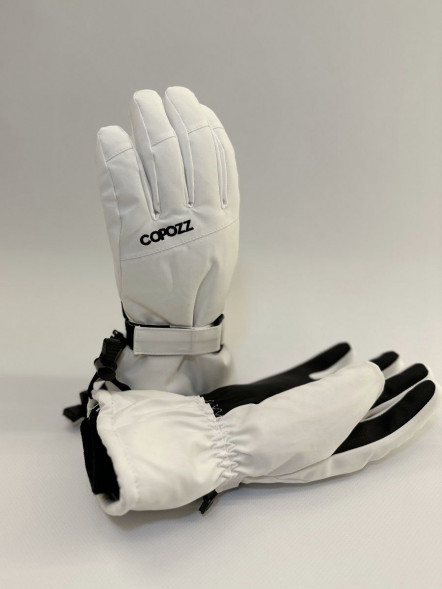 Перчатки горнолыжные сноубордические Copozz (белый, L) в Омске