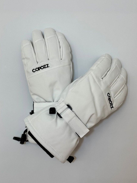 Перчатки горнолыжные сноубордические Copozz (белый, L) в Омске