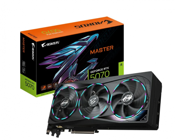 Видеокарта Gigabyte GeForce RTX 5070 AORUS MASTER, 12 ГБ GDDR7 в Омске