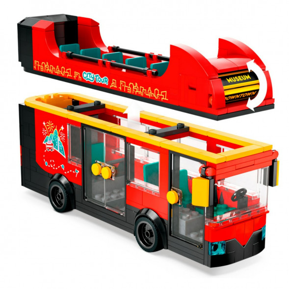 Конструктор LEGO City 60407 Красный двухэтажный экскурсионный автобус в Омске