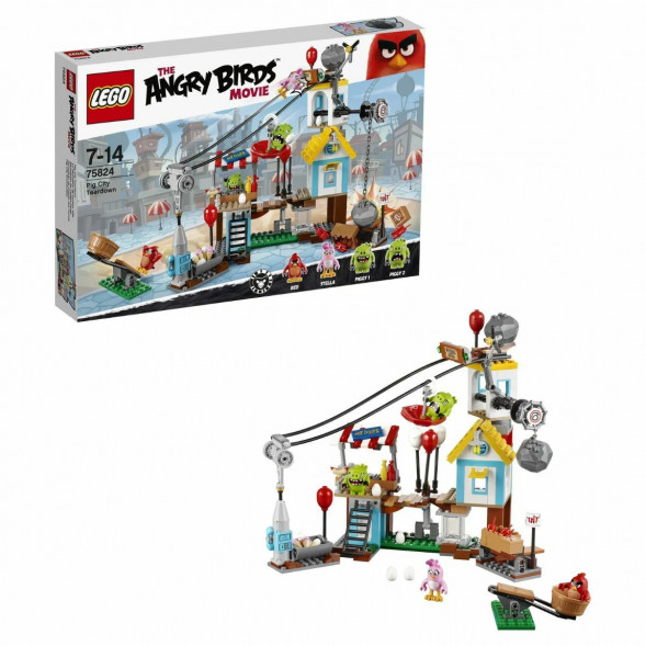 Конструктор LEGO Angry Birds 75824 Разгром Свинограда в Омске
