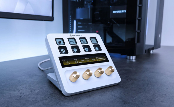 Контроллер для стриминга Elgato Stream Deck +, белый в Омске
