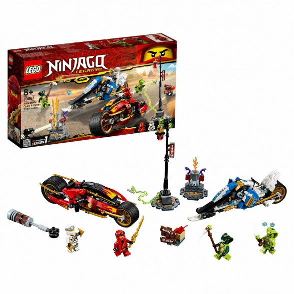 Конструктор LEGO Ninjago 70667 Мотоцикл-клинок Кая и снегоход Зейна в Омске