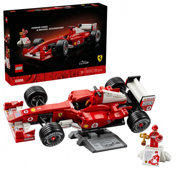 Конструктор LEGO Icons 11375 Ferrari F2004 и Михаэль Шумахер в Омске