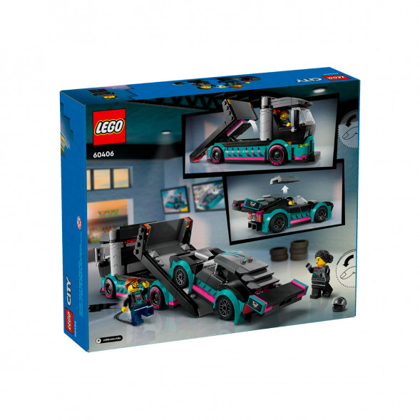 Конструктор LEGO City 60406 Гоночный автомобиль и автовоз в Омске