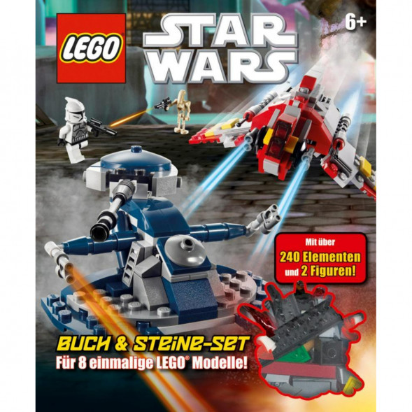 Книга и набор кубиков LEGO Star Wars Buch &amp;amp; Steine-Set Fur 8 einmalige Lego Modelle! в Омске