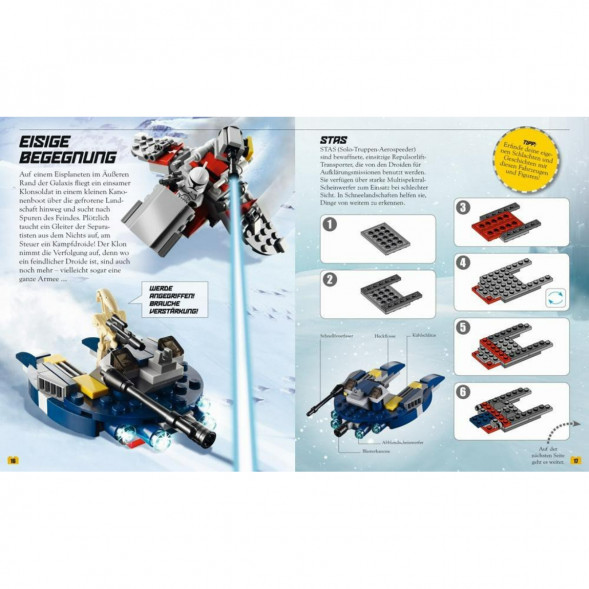 Книга и набор кубиков LEGO Star Wars Buch &amp;amp; Steine-Set Fur 8 einmalige Lego Modelle! в Омске