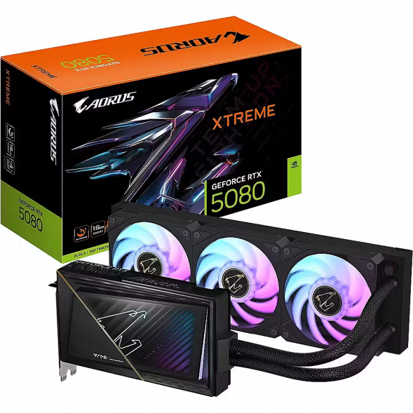 Видеокарта Gigabyte GeForce RTX 5080 XTREME WATERFORCE 16GB GDDR7 256bit Liquid Cooling GV-N5080AORUSX W-16GD в Омске