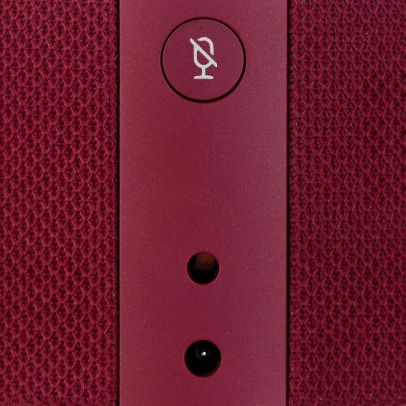 Умная колонка Яндекс Новая Станция Мини (с часами) - умная колонка с Алисой, красный гранат в Омске