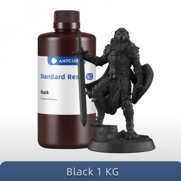 Смола для 3D печати ANYCUBIC Standart Resin V2 Black 1 Кг в Омске