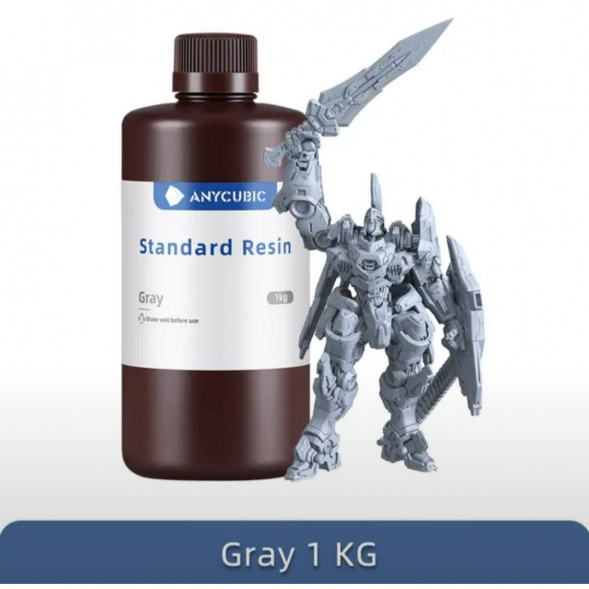 Смола для 3D печати ANYCUBIC Standart Resin Gray 1 Кг в Омске