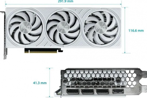 Видеокарта Palit NVIDIA GeForce RTX5070 WHITE OC 12ГБ GDDR7, OC в Омске