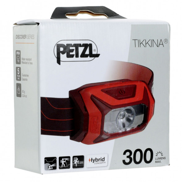 Налобный фонарь Petzl Tikkina E060AA03, красный в Омске