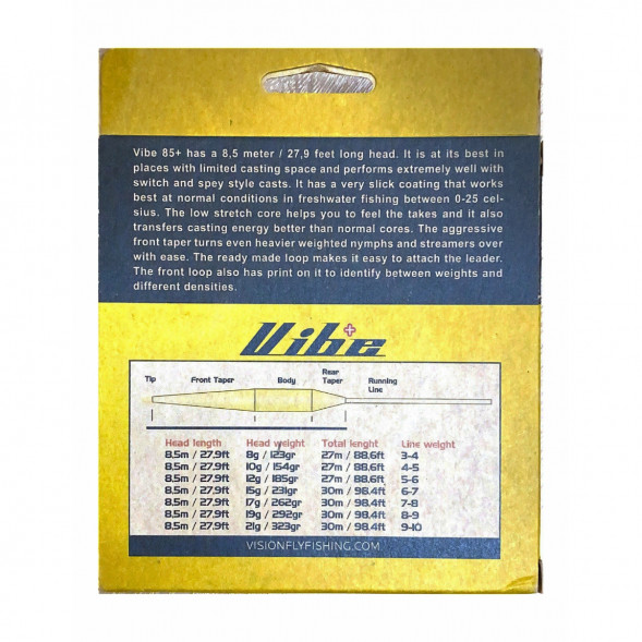 Рыболовный шнур Vision Vibe 85+ Rods 7-8 Floating Head Weight VKL7F в Омске