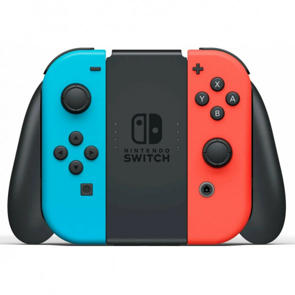Игровая приставка Nintendo Switch OLED 64 ГБ, неоновый синий/неоновый красный в Омске