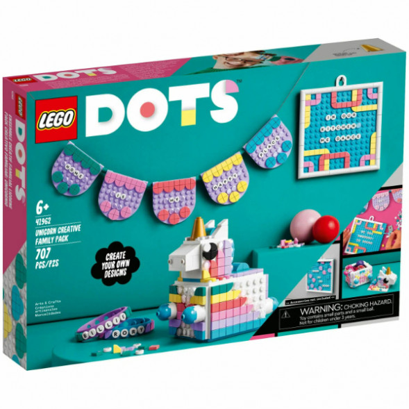 Конструктор LEGO DOTS 41962 Творческий семейный набор «Единорог» в Омске