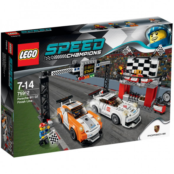 Конструктор LEGO Speed Champions 75912 Финишная линия гонки Porsche 911 GT в Омске
