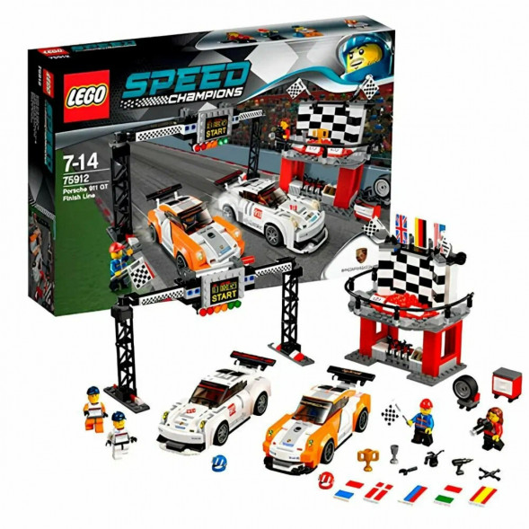 Конструктор LEGO Speed Champions 75912 Финишная линия гонки Porsche 911 GT в Омске