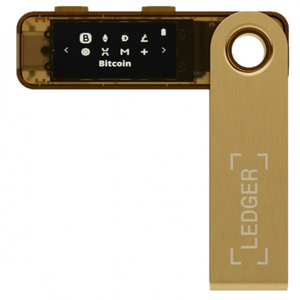 Криптокошелек Ledger Nano S Plus 1 шт., золотой в Омске