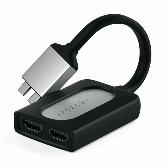 Адаптер Satechi USB-C Dual 4K HDMI Adapter (2xHDMI, USB Type-C) в Омске