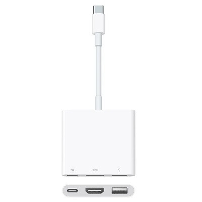 Адаптер Apple USB-C Digital AV Multiport Adapter, бел, MUF82ZM/A в Омске