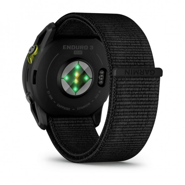 Умные часы Garmin Enduro 3 51mm Black с нейлоновым ремешком UltraFit 010-02751-01 в Омске