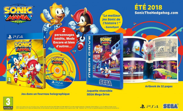 Игра Sonic Mania Plus (+ Артбук) [PS4, русские субтитры] в Омске