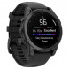 Умные часы Garmin Fenix E 47мм Amoled Slate Grey Steel с чёрным силиконовым ремешком 010-03025-01 в Омске