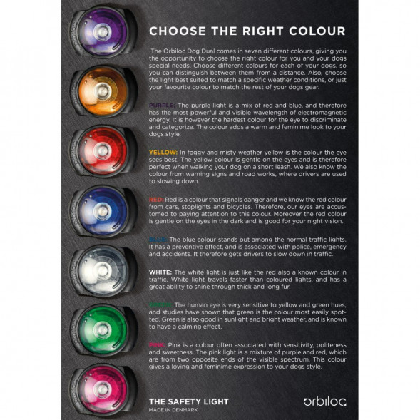 Фонарь для собак Orbiloc Dog Dual Signal Colours, синий в Омске