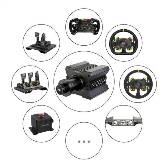 Рулевая база MOZA Racing R9 V2, черный в Омске