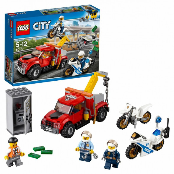 Конструктор LEGO City Police 60137 Побег на буксировщике в Омске