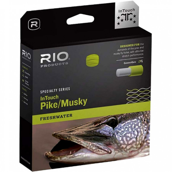 Леска RIO InTouch Pike/Musky WF8F/I, Gray/Yellow в Омске