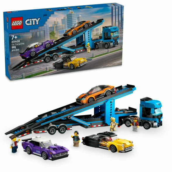 Конструктор LEGO City 60408 Грузовик-автовоз со спортивными автомобилями в Омске