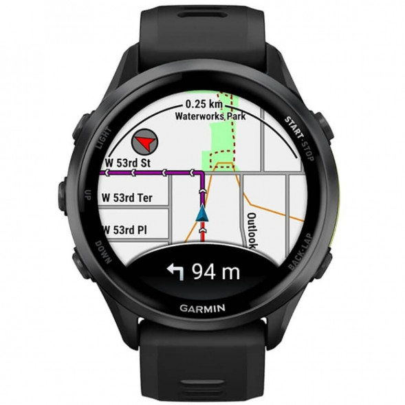 Умные часы Garmin Forerunner 970 Carbon Gray DLC Titanium ремешок Black/Translucent Whitestone 010-02969-10 в Омске